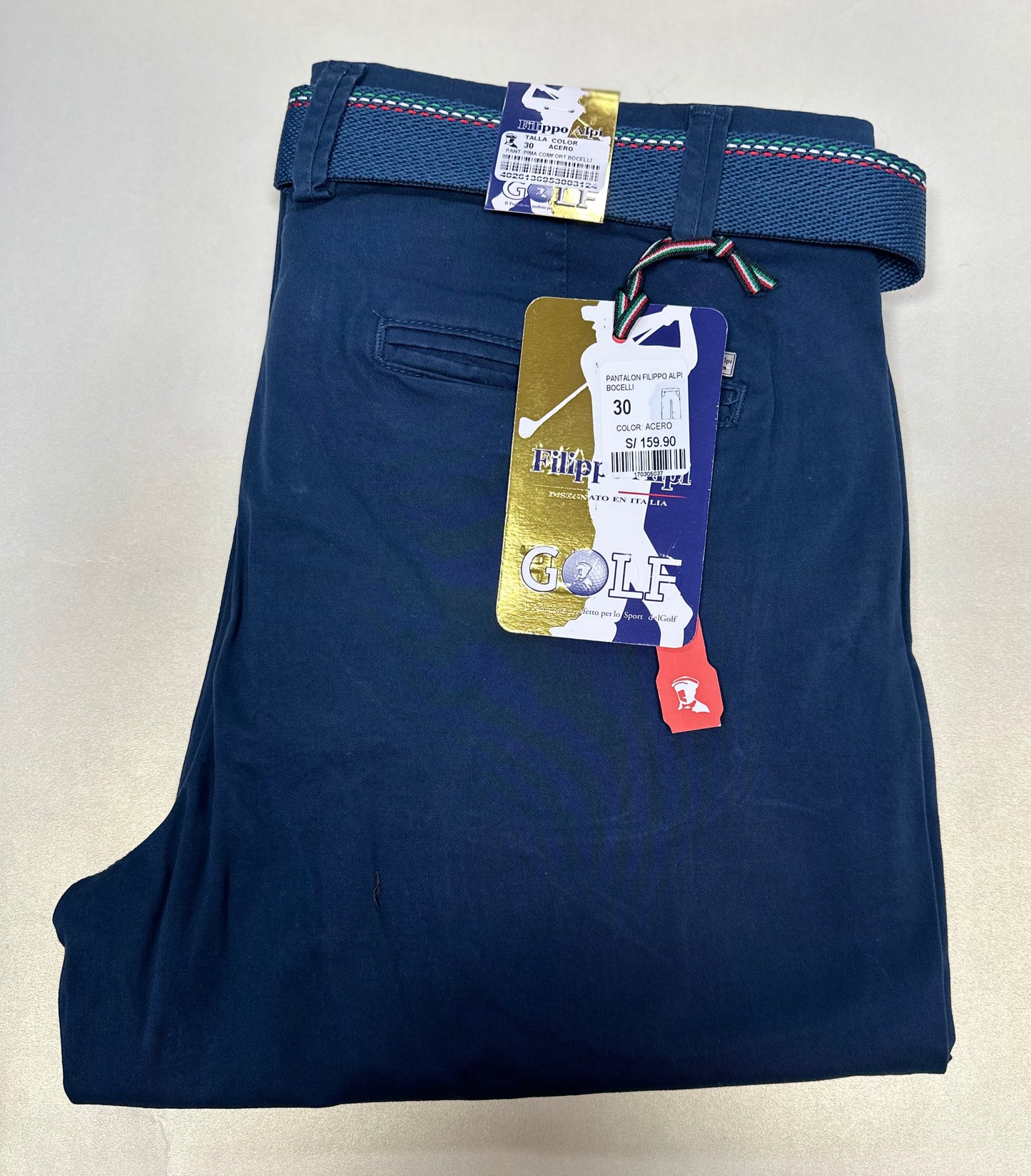 PANTALON DRILL FILIPPO ALPI COMFORT BOCELLI (SEMIPITILLO STRETCH) -Tallas Extras