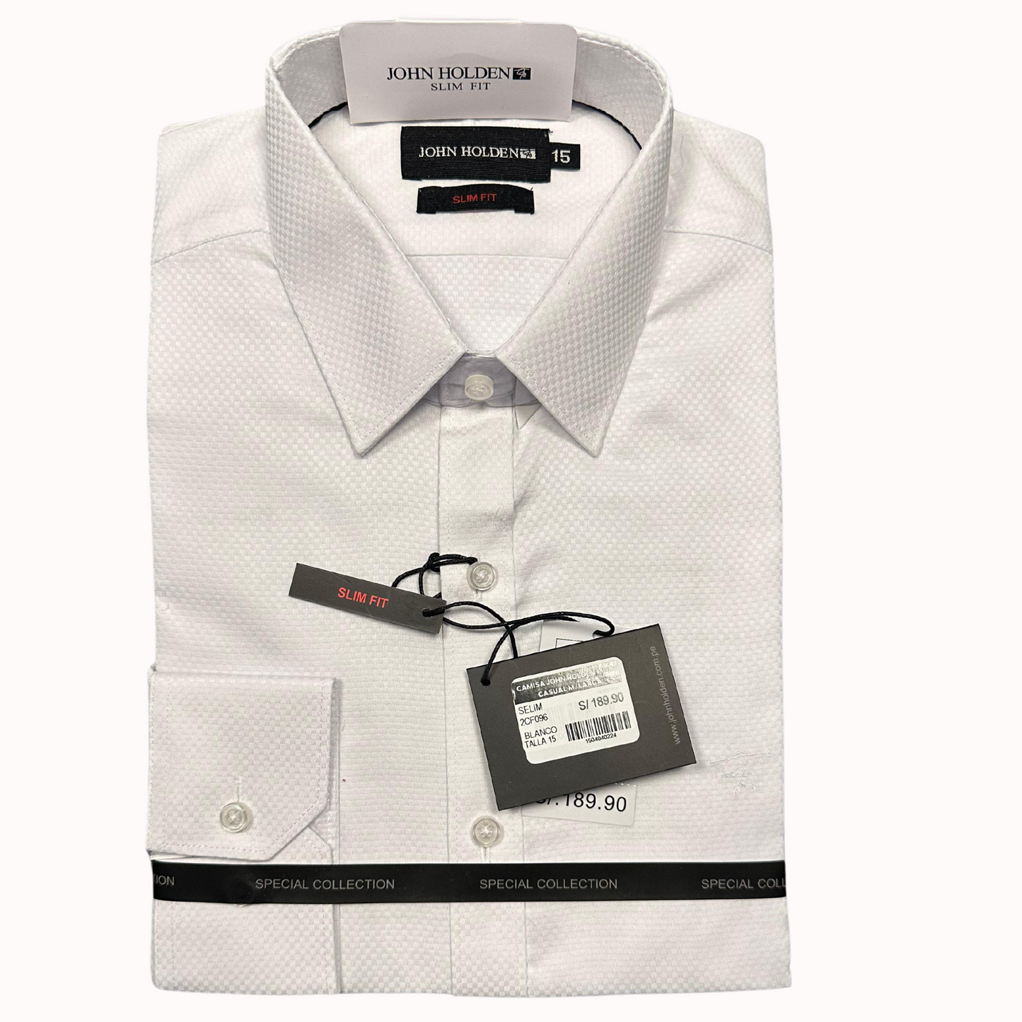 CAMISA JOHN HOLDEN LABRADA BLANCO 2CF096