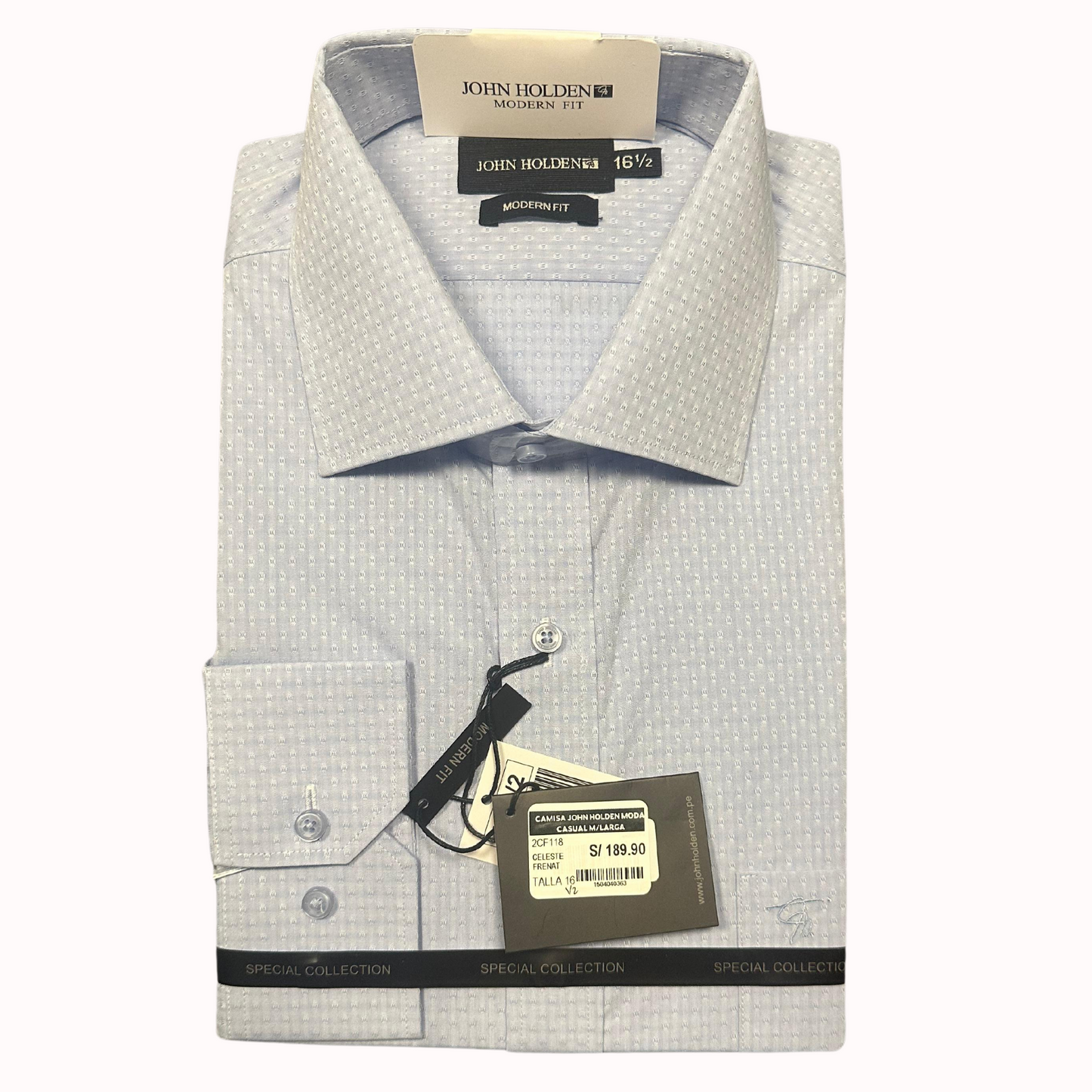 CAMISA JOHN HOLDEN LABRADA CELESTE 2CF118
