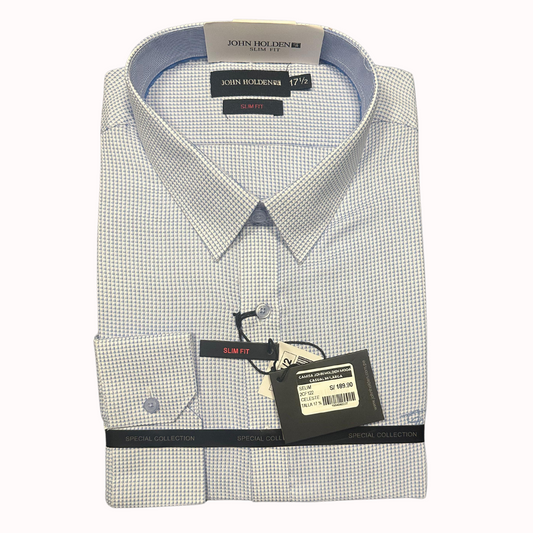 CAMISA JOHN HOLDEN LABRADA CELESTE 2CF122