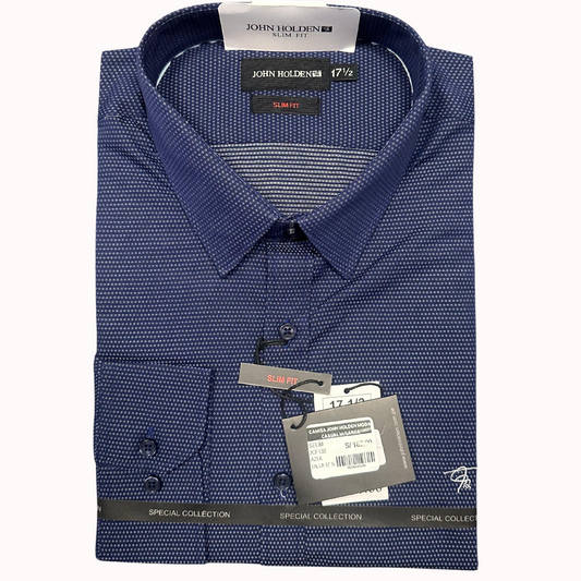 CAMISA JOHN HOLDEN LABRADA AZUL 2CF132