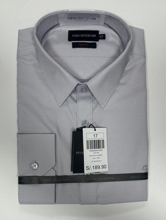 CAMISA JOHN HOLDEN LABRADA GRIS 2CF199