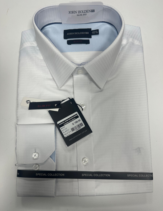 CAMISA JOHN HOLDEN LABRADA BLANCO 2CF212