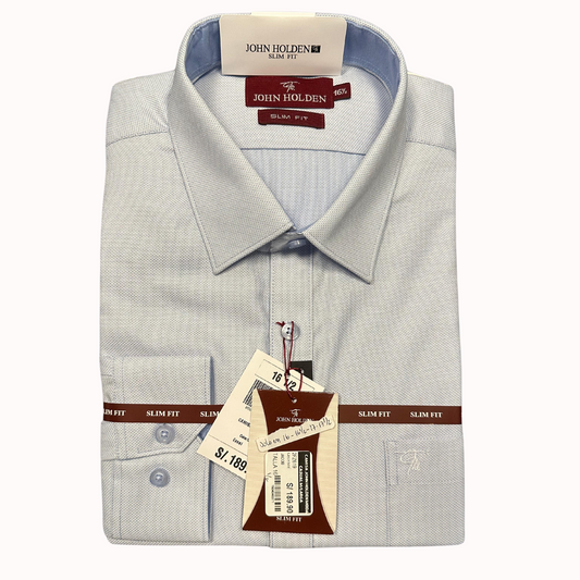 CAMISA JOHN HOLDEN LABRADA CELESTE 2FZ619