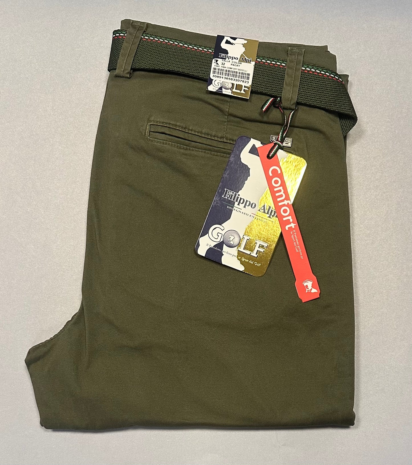 PANTALON DRILL FILIPPO ALPI COMFORT BOCELLI (SEMIPITILLO STRETCH) -Tallas Extras