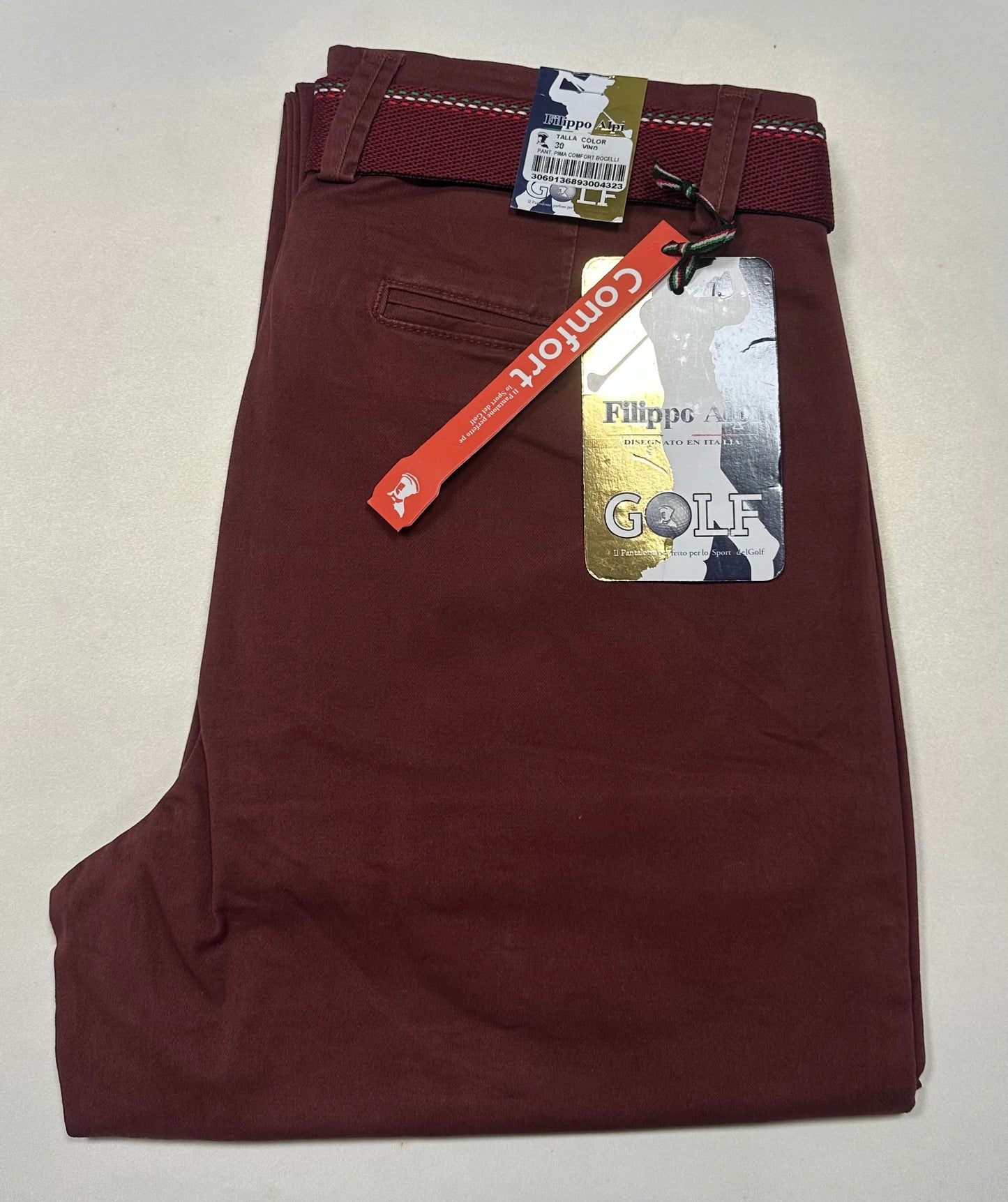 PANTALON DRILL FILIPPO ALPI COMFORT BOCELLI (SEMIPITILLO STRETCH) -Tallas Extras