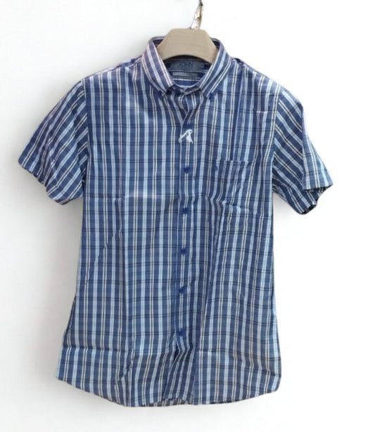 CAMISA JOHN HOLDEN MANGA CORTA 7CC139 AZUL