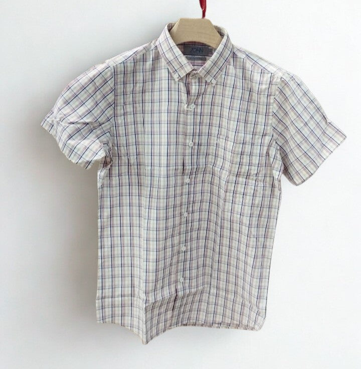 CAMISA JOHN HOLDEN MANGA CORTA 7CC144 ROSADO - TALLA S
