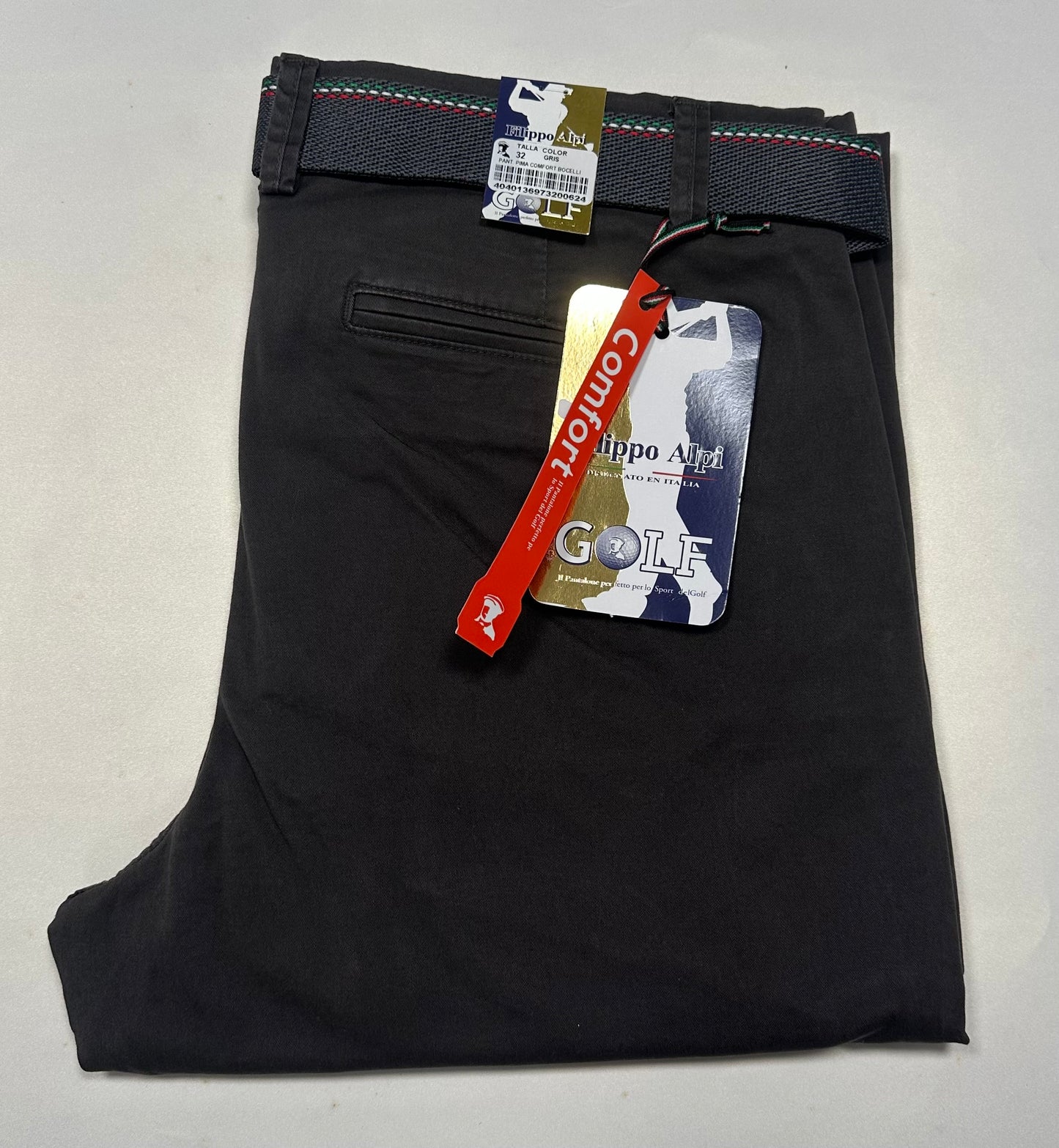 PANTALON DRILL FILIPPO ALPI COMFORT BOCELLI (SEMIPITILLO STRETCH) -Tallas Extras