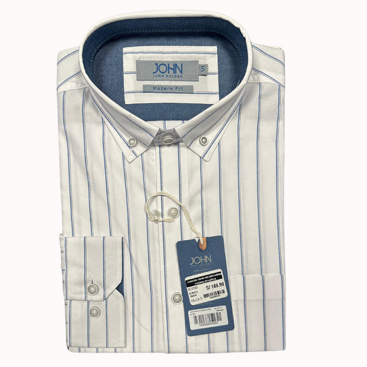 CAMISA JOHN HOLDEN M/LARGA SIMON 9CY280 MODERN FIT