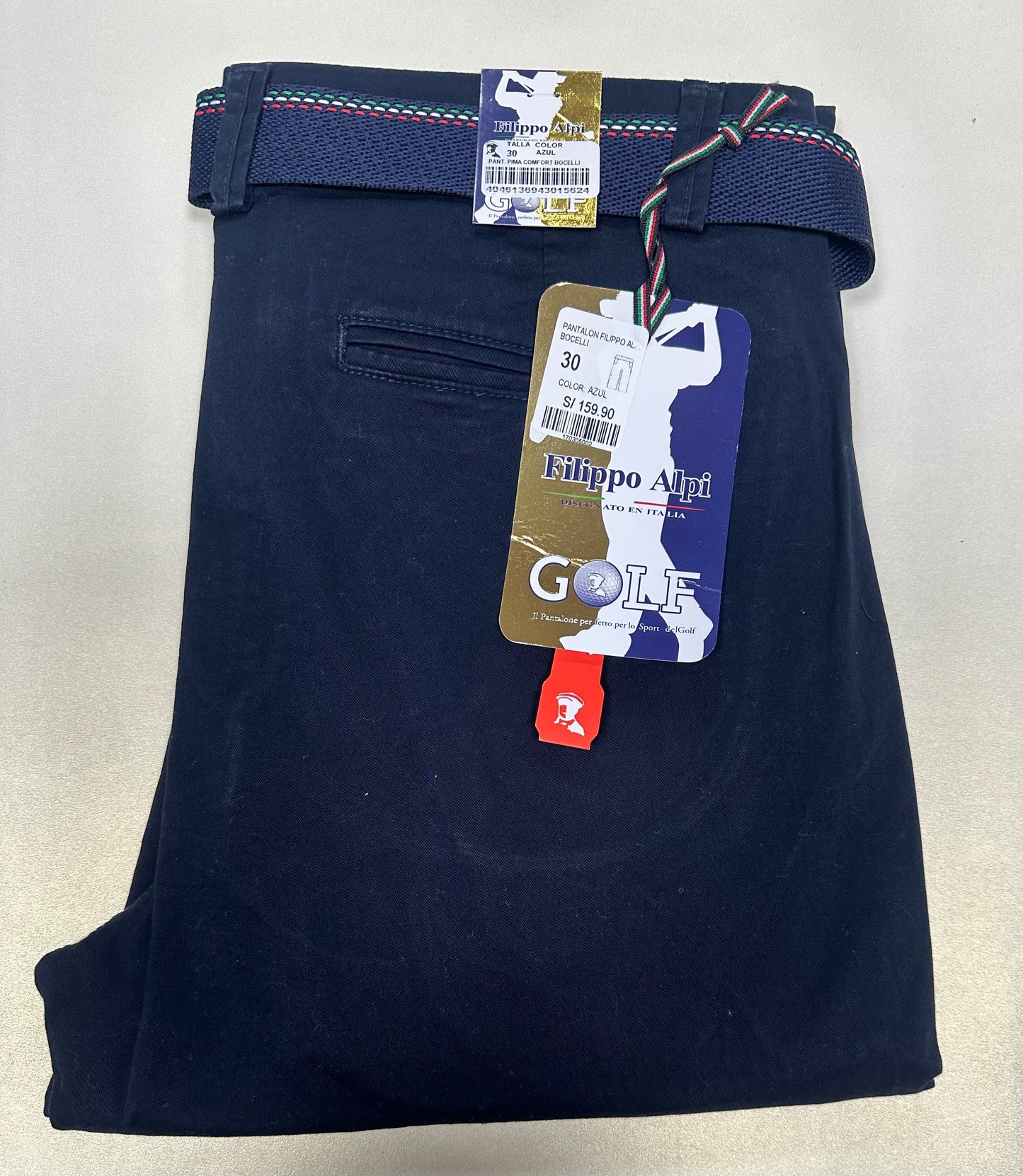 PANTALON DRILL FILIPPO ALPI COMFORT BOCELLI (SEMIPITILLO STRETCH) -Tallas Extras