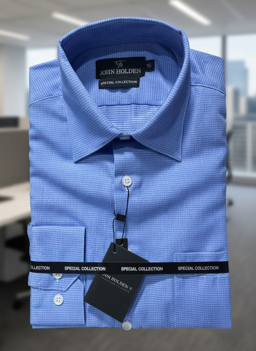 CAMISA JOHN HOLDEN CELESTE PUNTITOS