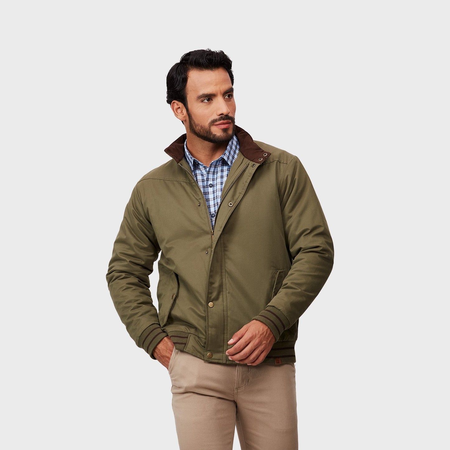 CASACA JOHN HOLDEN SNOW JAJ382 VERDE MILITAR