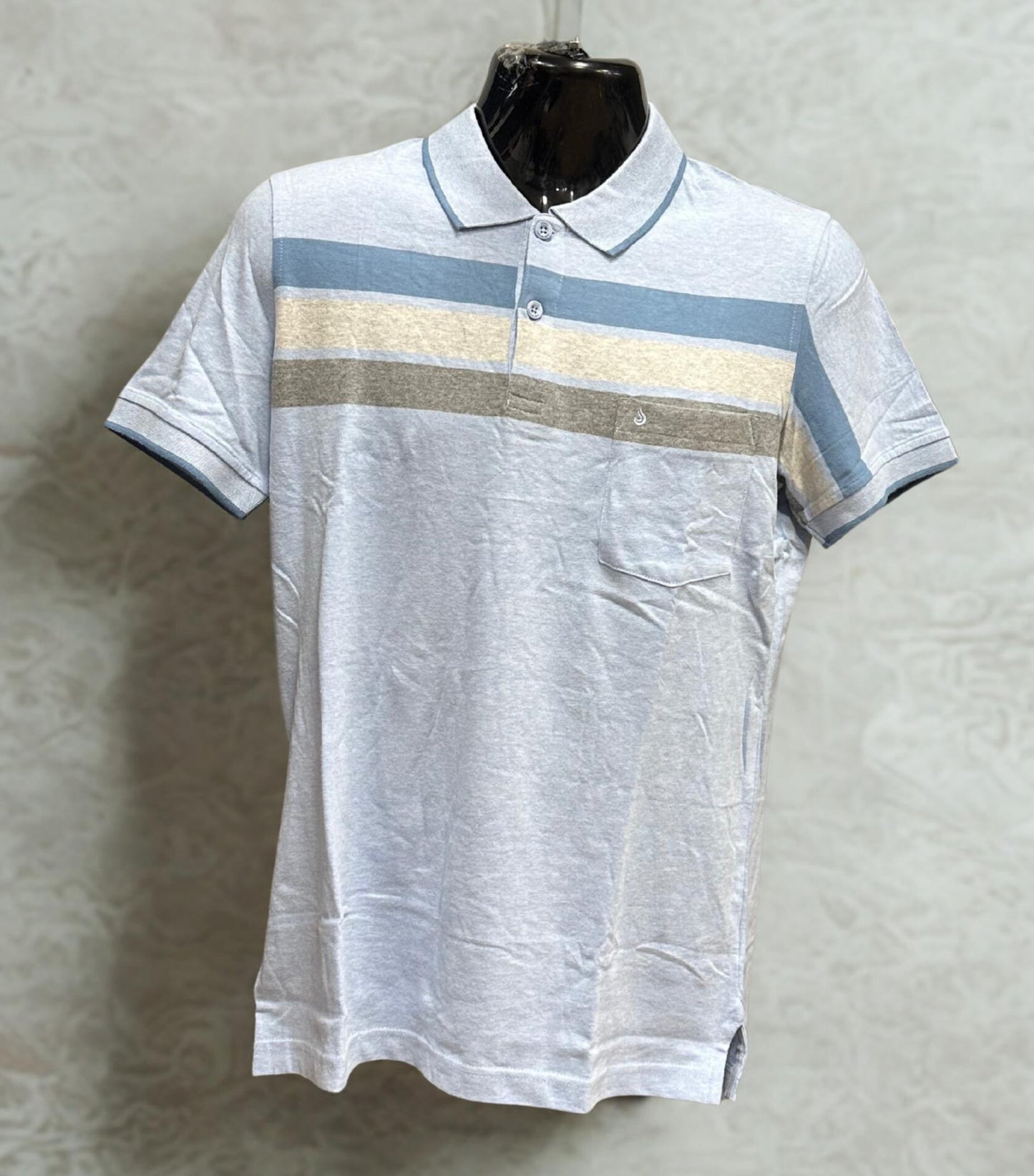 POLO JOHN HOLDEN NEJ796 CELESTE MELANGE TALLA S
