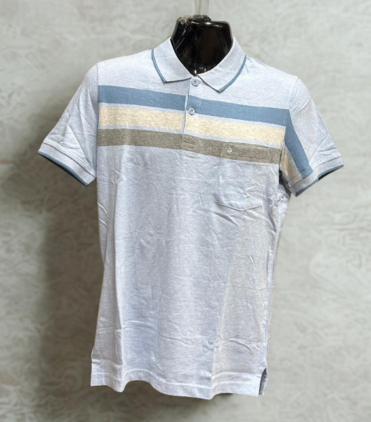 POLO JOHN  HOLDEN NEJ796 CELESTE MELANGE TALLA S