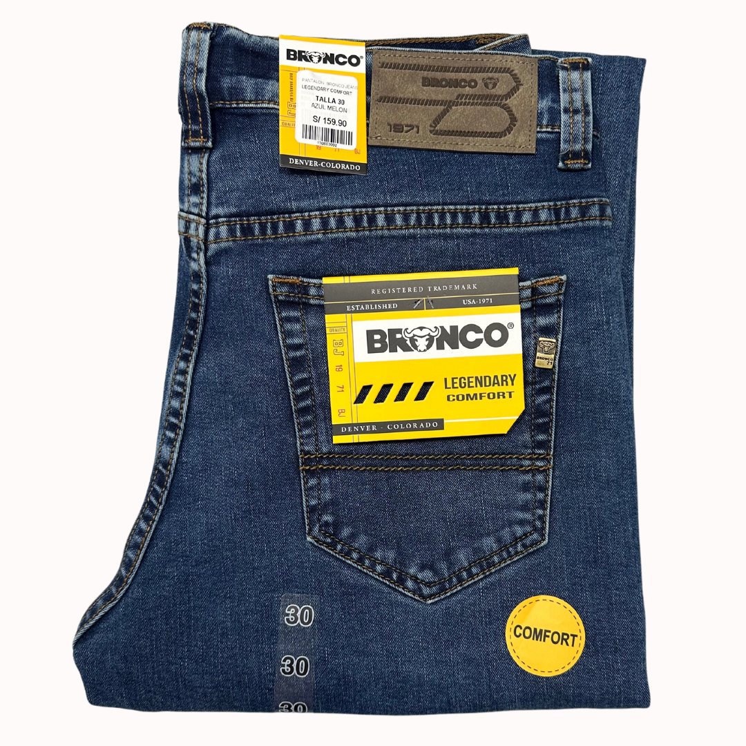 PANTALON JEAN BRONCO LEGENDARY COMFORT - STRETCH SEMIPITILLO