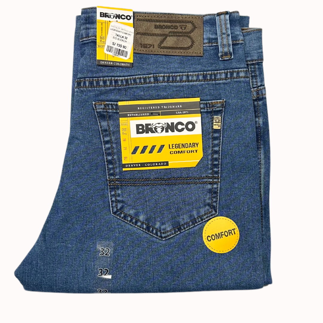 PANTALON JEAN BRONCO LEGENDARY COMFORT - STRETCH SEMIPITILLO