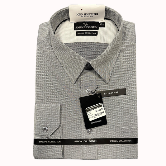 CAMISA JOHN HOLDEN LABRADA GRIS 2FZ617