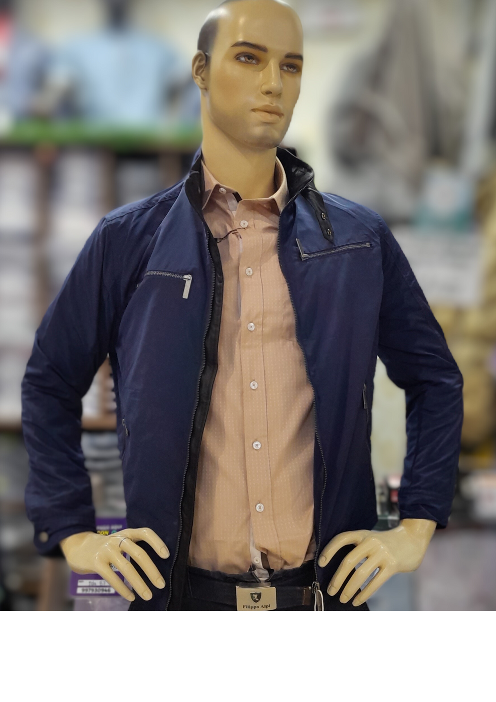 Fara Reed CASACA JOHN HOLDEN REED JAJ375 AZUL – FARA NEW YORK BOUTIQUE