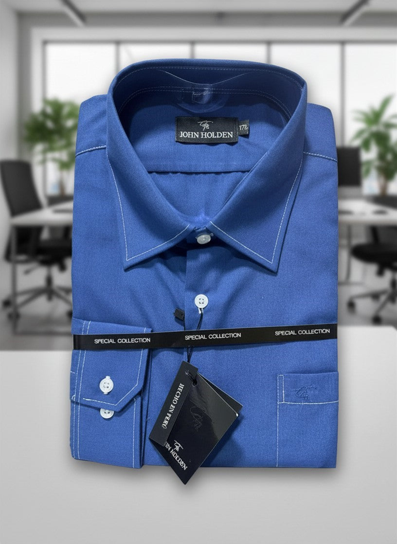 CAMISA JOHN HOLDEN DE VESTIR AZUL