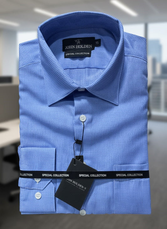 CAMISA JOHN HOLDEN CELESTE PUNTITOS