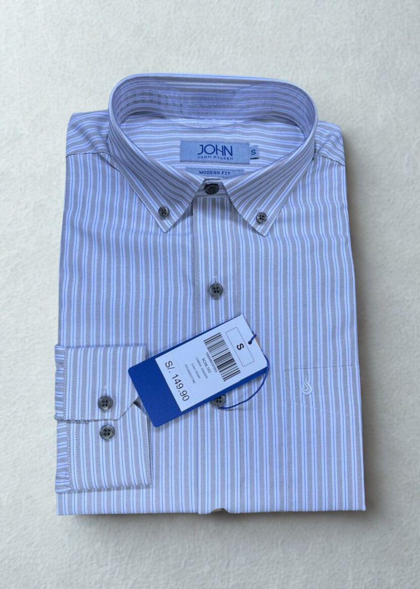 CAMISA JOHN HOLDEN CASUAL MODERN FIT M/LARGA 9CML183 KHAKI