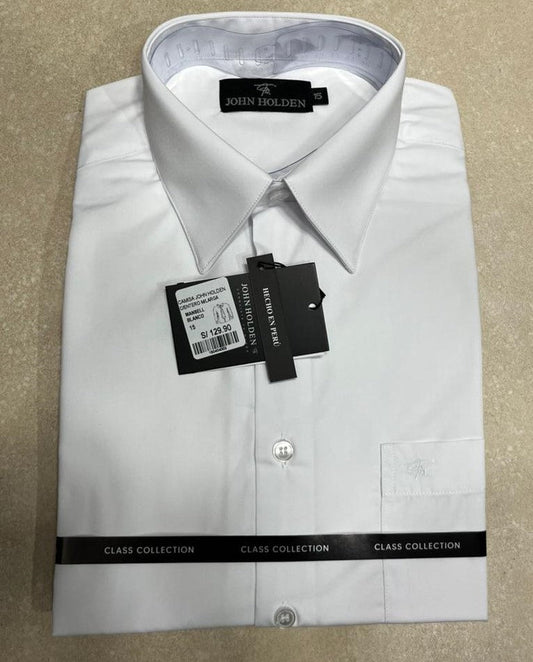 CAMISA JOHN HOLDEN M/LARGA COLOR ENTERO CORTE CLASICO