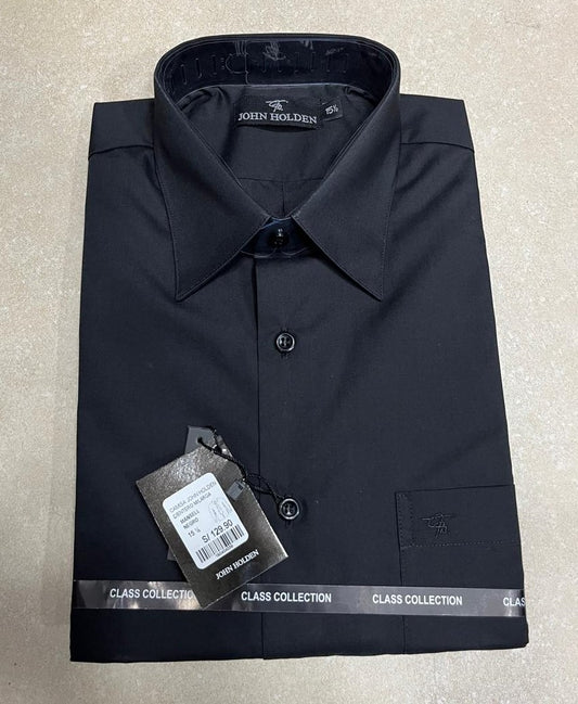 CAMISA JOHN HOLDEN M/LARGA COLOR ENTERO CORTE CLASICO