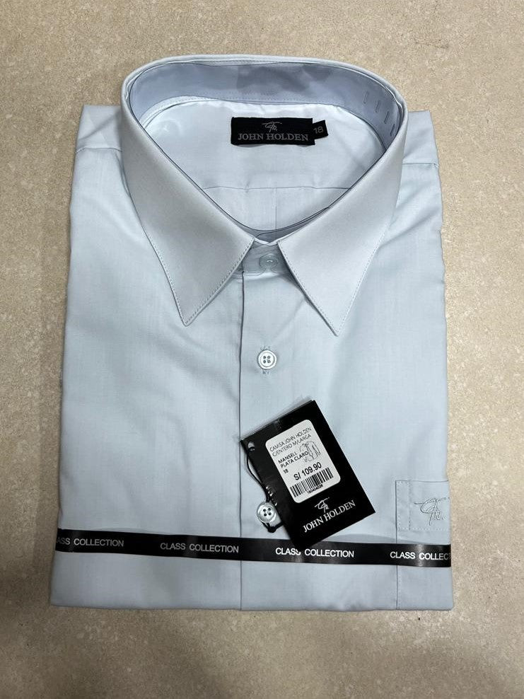 CAMISA JOHN HOLDEN M/LARGA COLOR ENTERO CORTE CLASICO