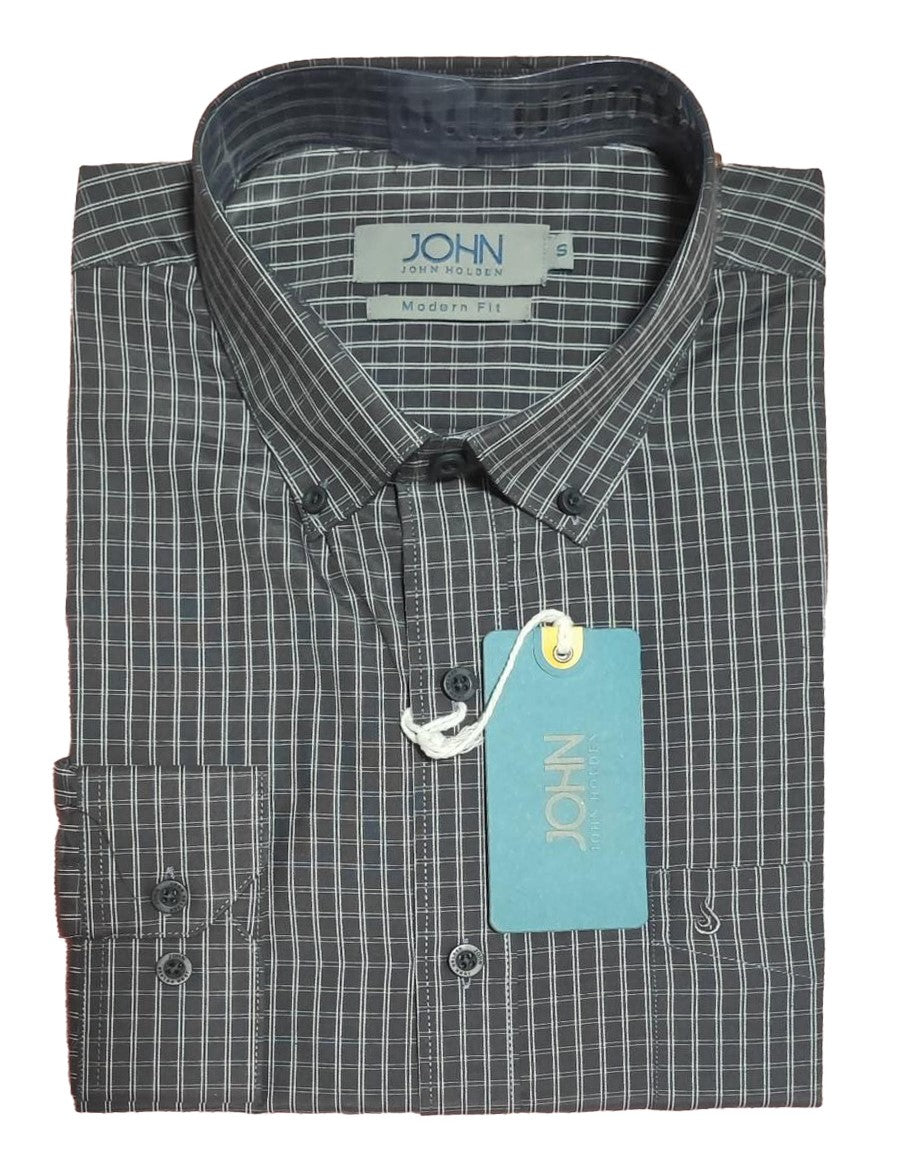 CAMISA JOHN HOLDEN CASUAL 9CML25 PLOMO