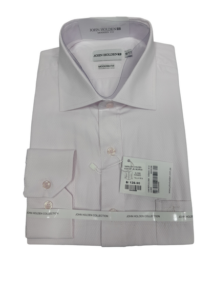 CAMISA JOHN HOLDEN LABRADA MANGA LARGA MODERN FIT 2LC638 ROSADO