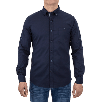 CAMISA CASUAL JOHN HOLDEN M/LARGA SLIM FIT (CON EXPANDEX )