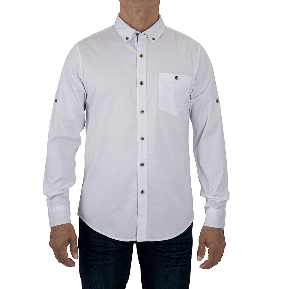 CAMISA CASUAL JOHN HOLDEN M/LARGA SLIM FIT (CON EXPANDEX )