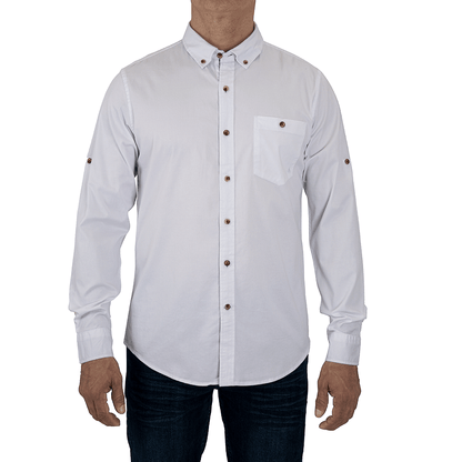CAMISA CASUAL JOHN HOLDEN M/LARGA SLIM FIT (CON EXPANDEX )