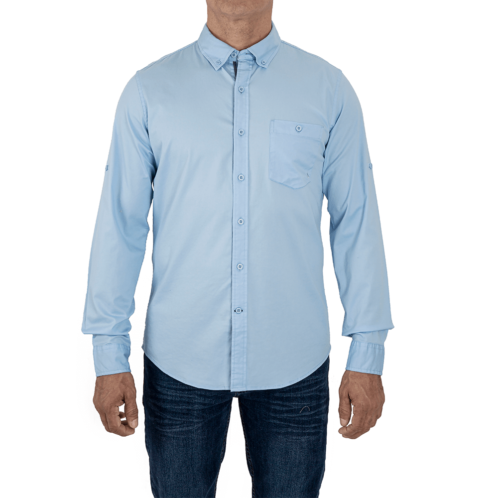 CAMISA CASUAL JOHN HOLDEN M/LARGA SLIM FIT (CON EXPANDEX )