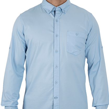 CAMISA CASUAL JOHN HOLDEN M/LARGA SLIM FIT (CON EXPANDEX )