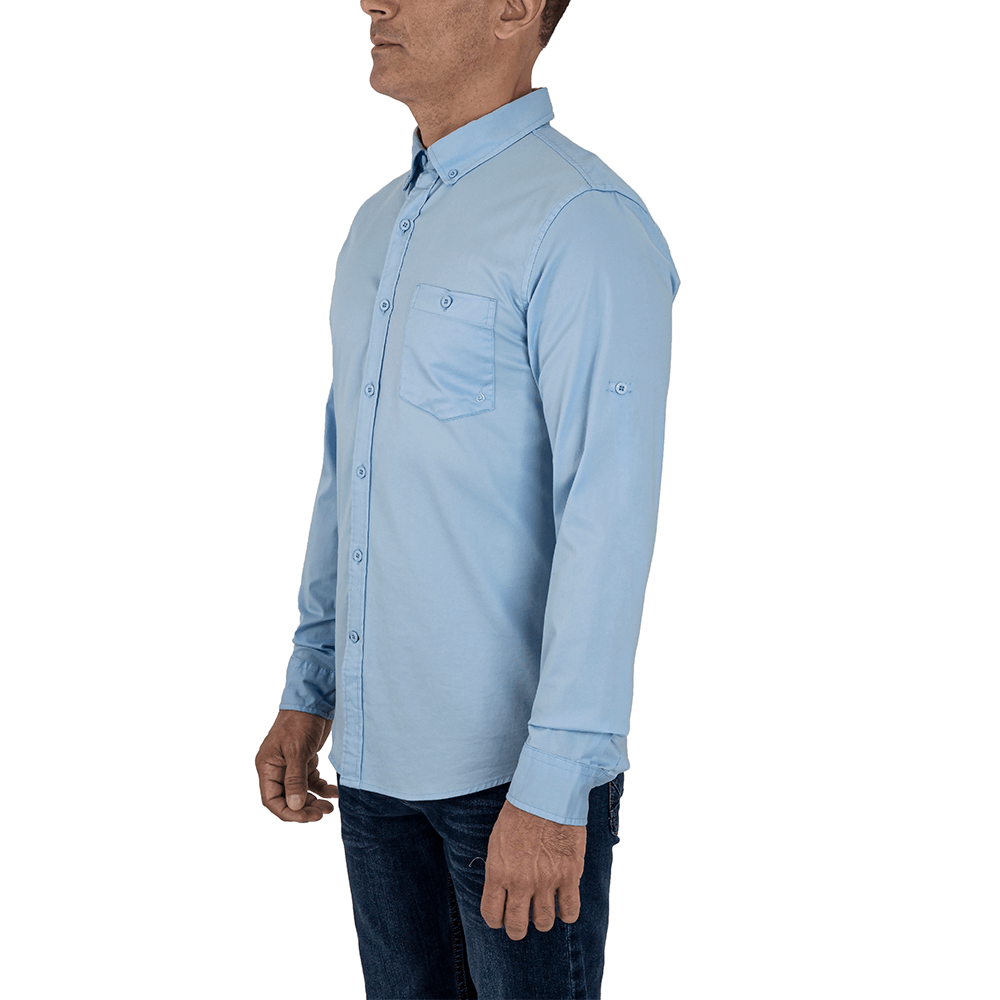 CAMISA CASUAL JOHN HOLDEN M/LARGA SLIM FIT (CON EXPANDEX )